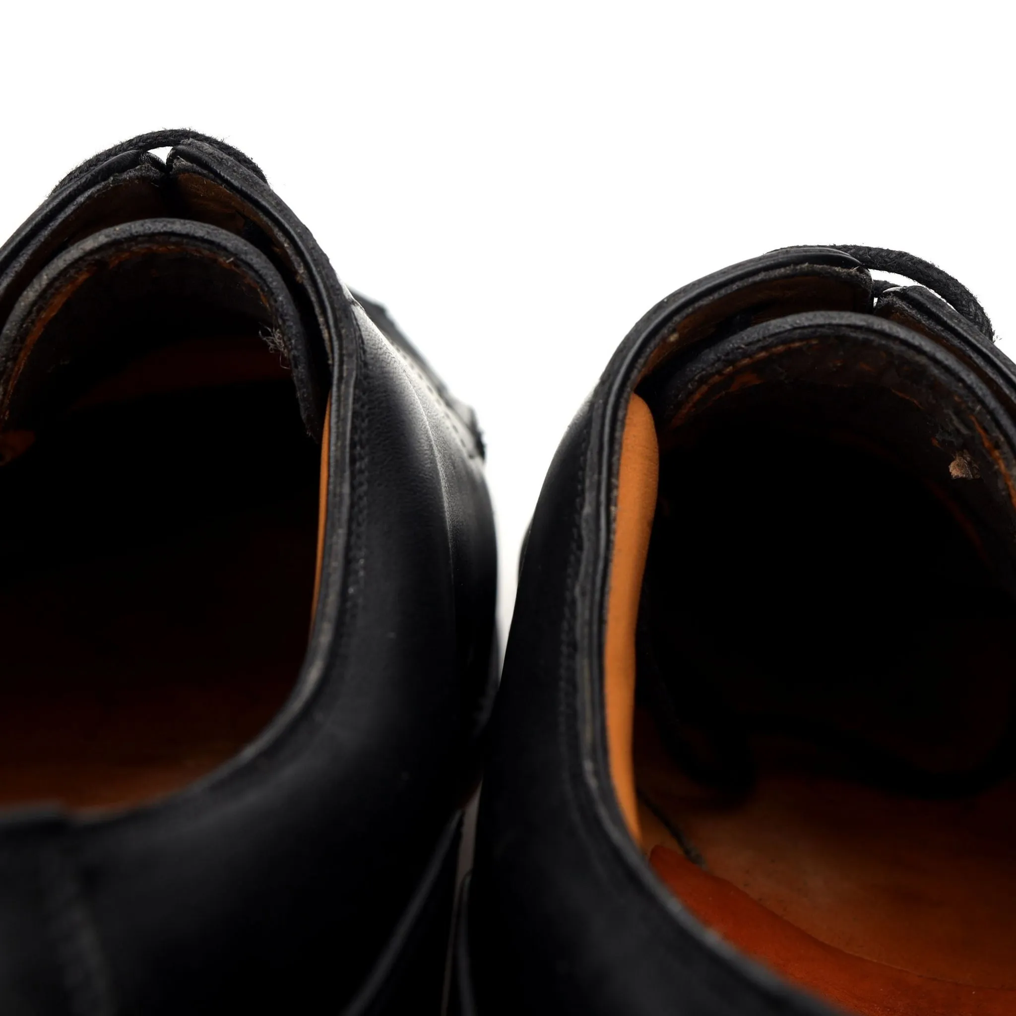 Shipton & Heneage Black Leather Split Toe Derby UK 7