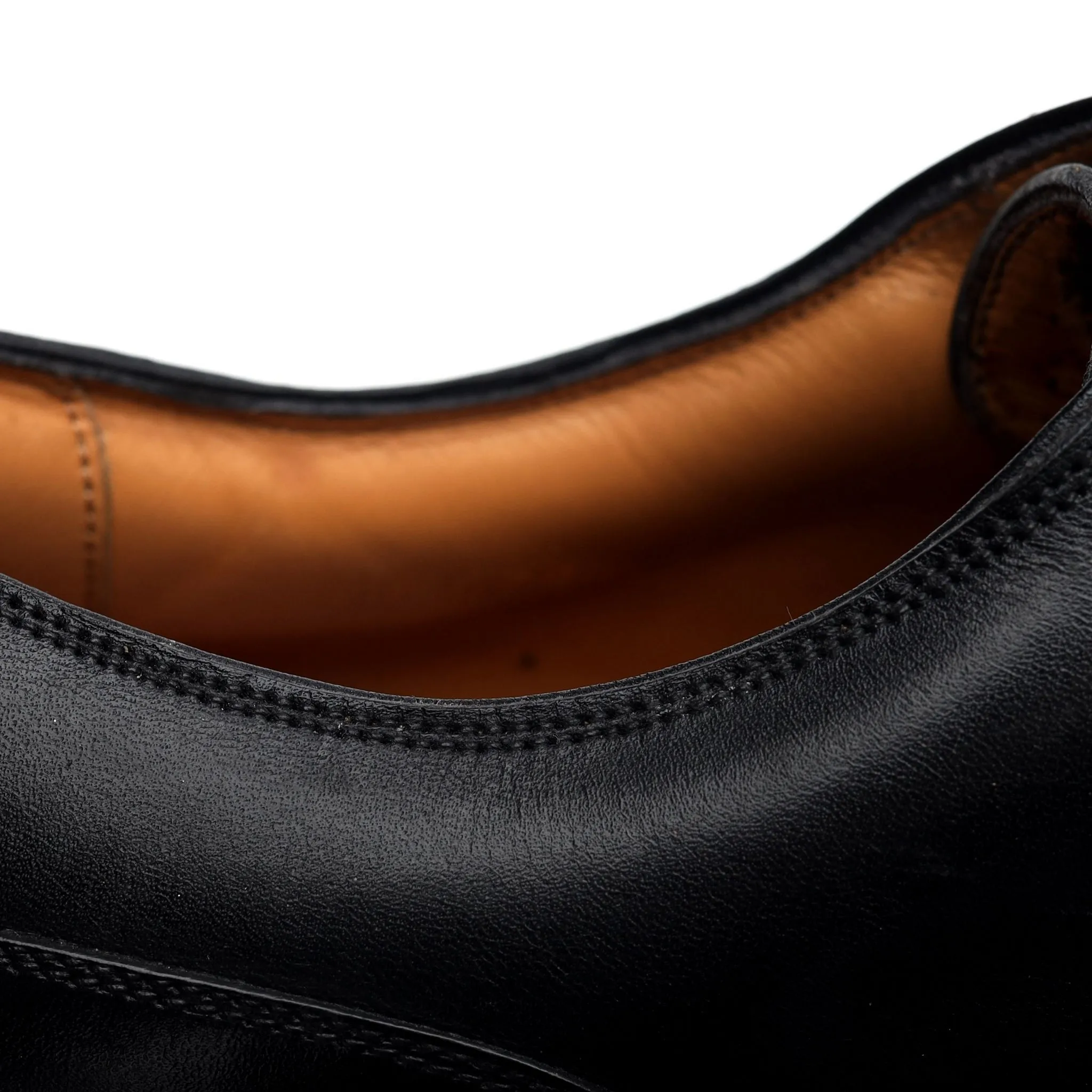 Shipton & Heneage Black Leather Split Toe Derby UK 7