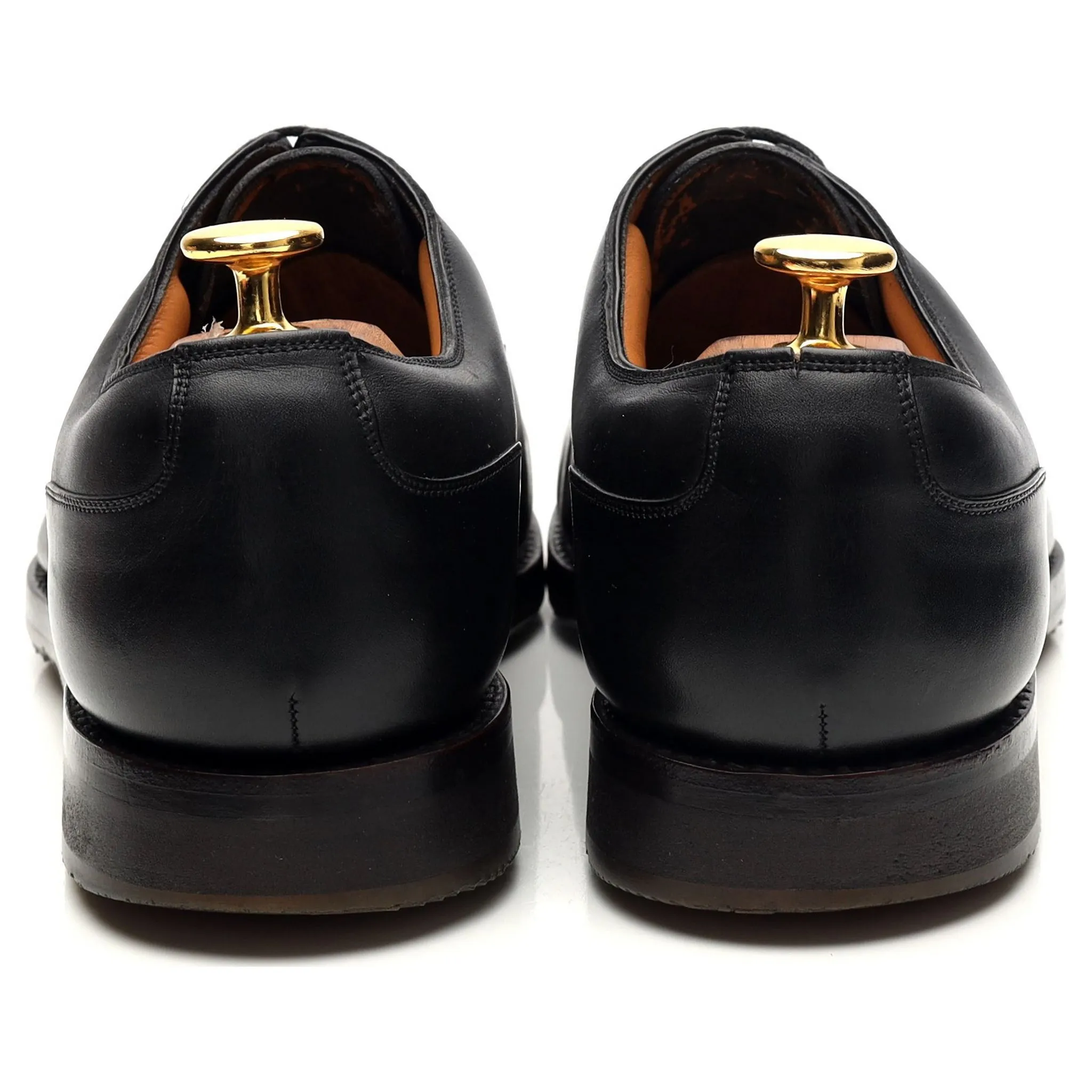 Shipton & Heneage Black Leather Split Toe Derby UK 7