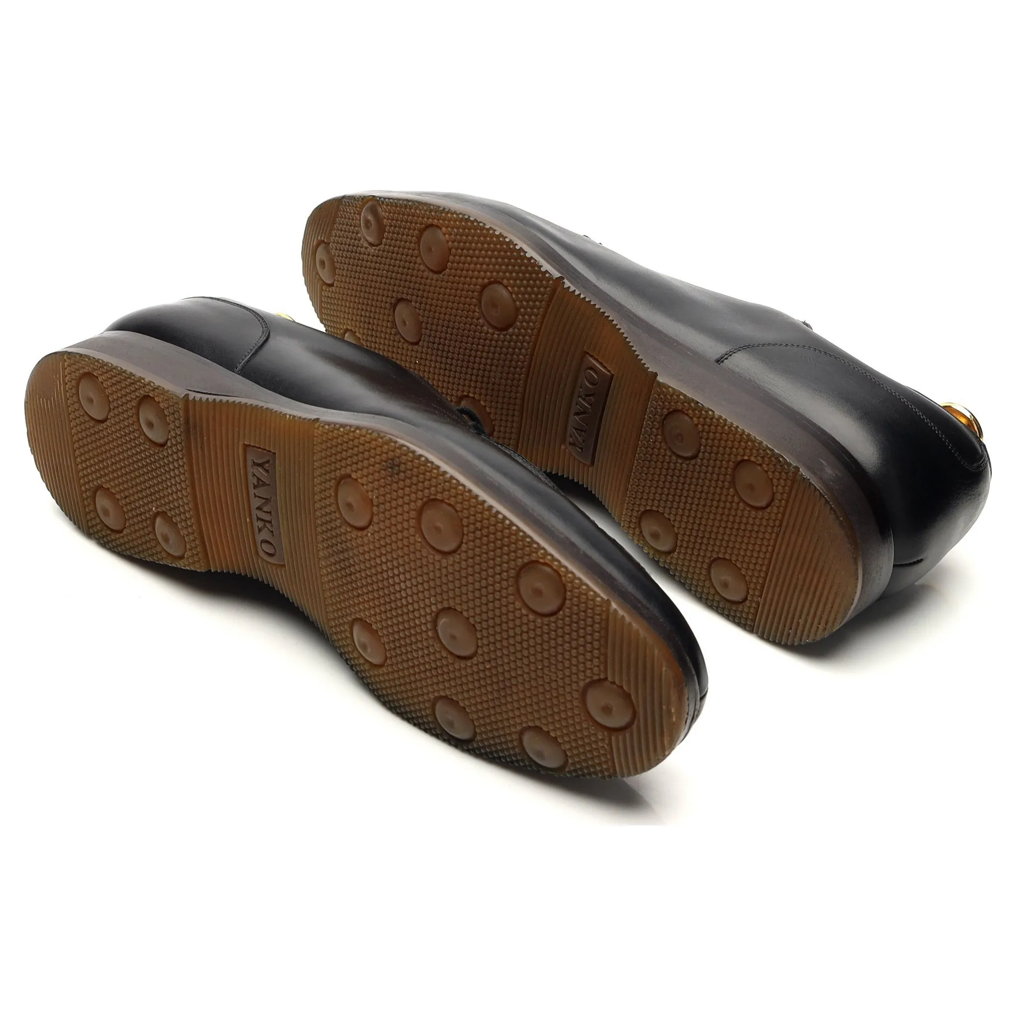 Shipton & Heneage Black Leather Split Toe Derby UK 7