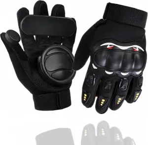 Skateboard Gloves, Skateboard Gloves with Sliders, Longboard Downhill Slide Gloves Outdoor Skate Gloves 3 Slider Available Suitable for Beginner Advanced Players