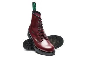 Solovair 8 Eye Derby Boot - Oxblood Hi-Shine