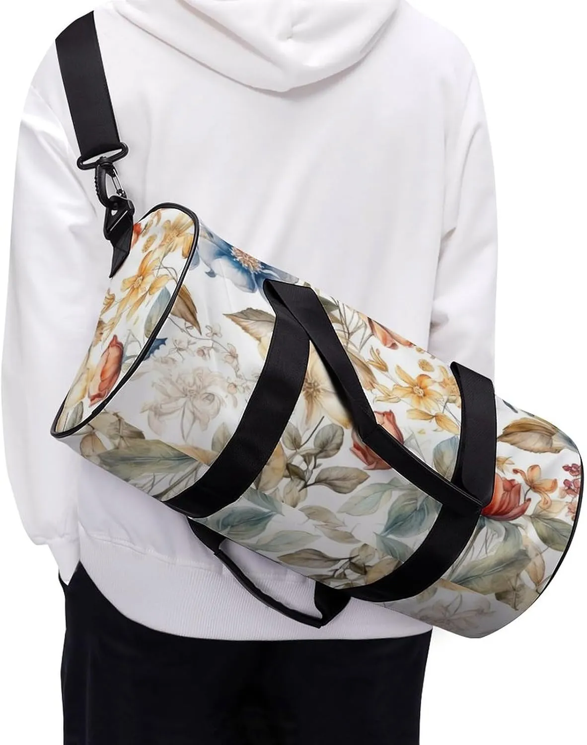 Sports Gym Bag for Women Men Travel Duffel Bag Tote Weekender Bag Light Purple And Red Carry on Overnight Bag for Travel Swimming Fitness Workout Sports Duffle Bag