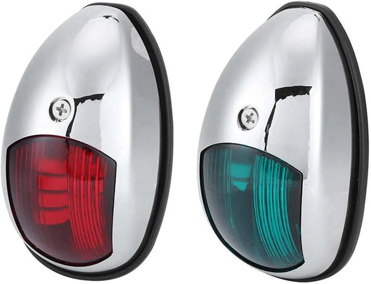 Stern Light Boat Anchor Light 2Pcs 12V LED Navigation Light IP65 Waterproof Boat Warning Lamp Red Green Sailing Signal Lights Marine Yacht Accessories Industry Leading Optical Design