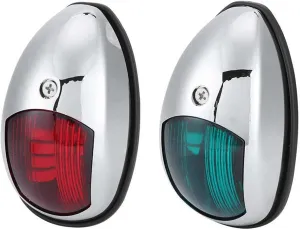 Stern Light Boat Anchor Light 2Pcs 12V LED Navigation Light IP65 Waterproof Boat Warning Lamp Red Green Sailing Signal Lights Marine Yacht Accessories Industry Leading Optical Design
