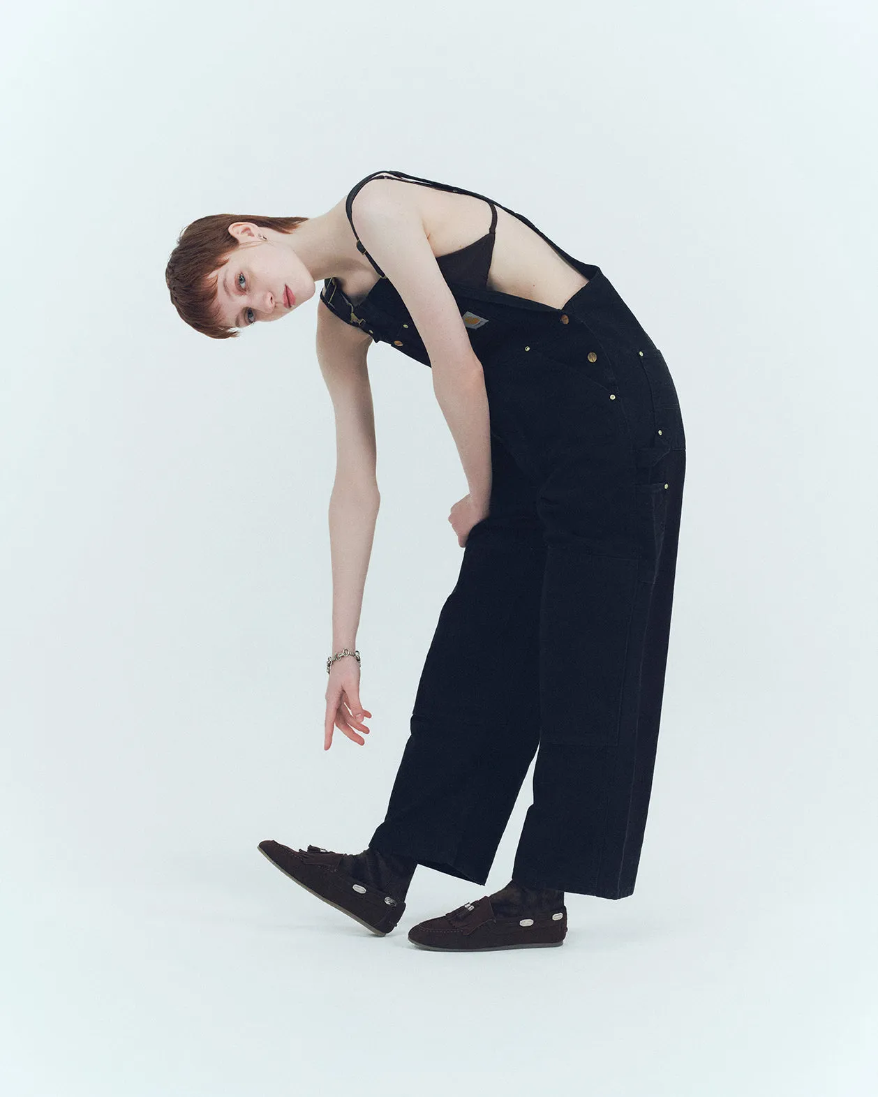 TASSEL MOC SHOES BLACK SUEDE