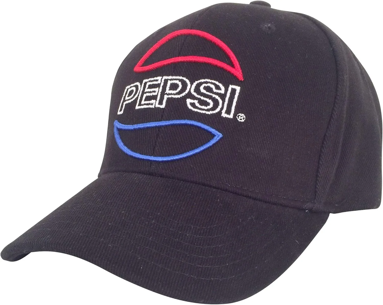 Tee Luv Pepsi Hat - Black Pepsi Soda Logo Baseball Cap