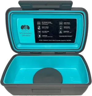 Toadfish Drybox - Waterproof IPX7 Sealed - EVA Lure Pads - Cell Phone Tray - Impact Proof - Smartgrip - Boat/Kayak/SUP Box