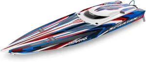 Traxxas TRA103076-4-RED Spartan SR 36" Brushless Boat, Red