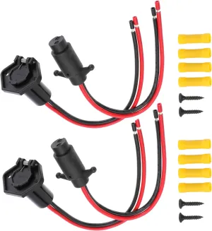 Trolling Motor Plug 10 Gauge 2 Wire 12V-24V Compatible with Minn Kota Marine Boat Waterproof Trolling Motor Connector Trolling Motor Quick Connect Trolling Motor Plug(Plug-FM102)
