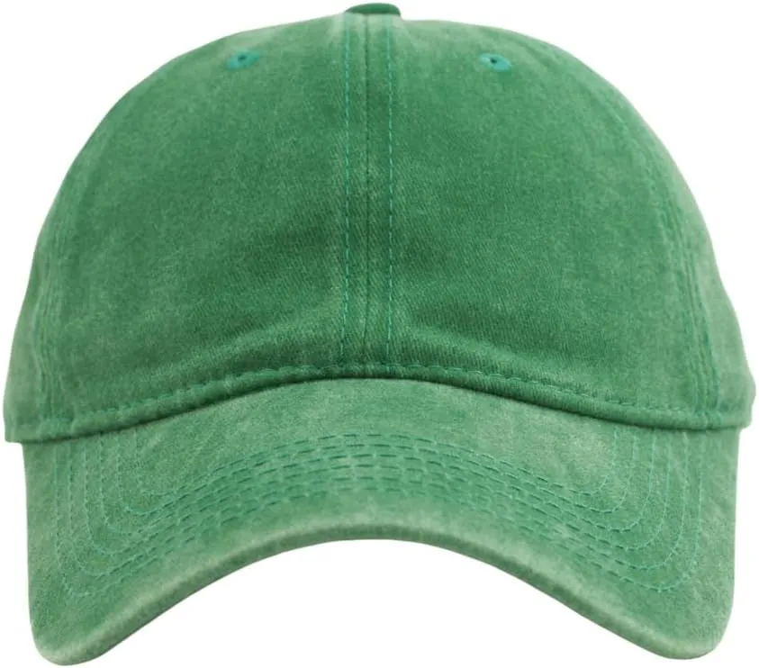 TSSGBL Vintage Cotton Washed Baseball Caps Unstructured Low Profile Adjustable Distressed Dad Hat for Men Women S-M-L-XXL
