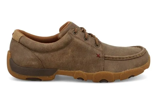 Twisted X Brown  Ultralite X Driving Moc Men's Boat Shoes MDMU003