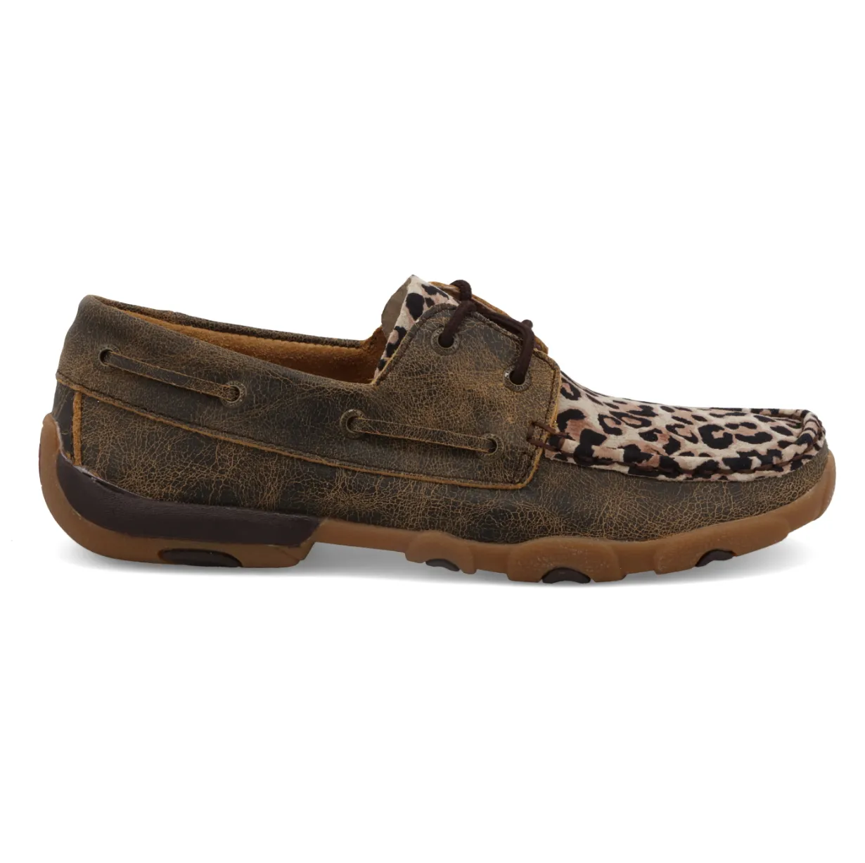 Twisted X Women's Leopard Boat Shoe C3 WDM0057