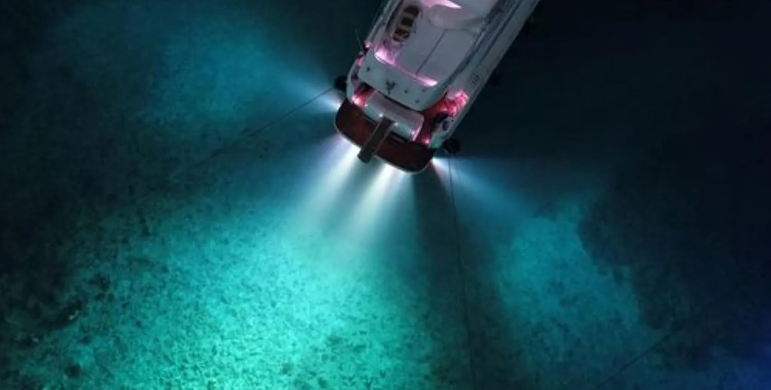 Underwater Boat Lights LED Marine Waterproof Stainless Steel Surface Mounting DC 10-30 Volts (White)