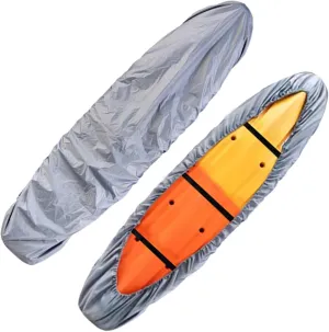 UV-Proof Kayak Cover UV Cover Waterproof UV-Proof Kayak Cover Heavy Duty Dustproof Canoe Cover for Outdoor Storage