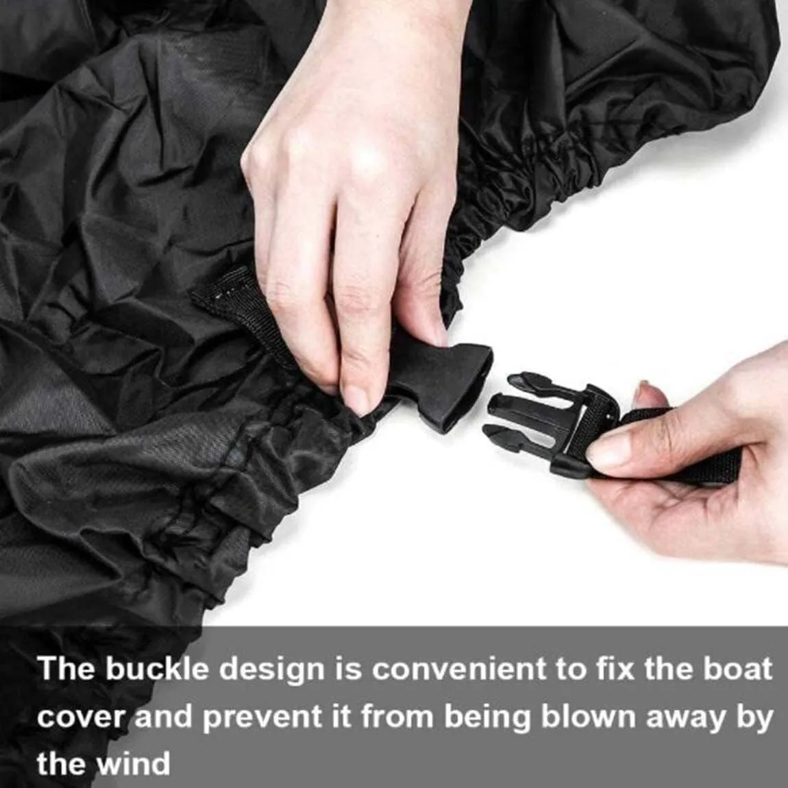 V-Shaped Waterproof Boat Cover Waterproof Boat Cover 210D UV Resistant and Tear Resistant V-Shaped Hull TRI Hull Runabout Pro Style Bass Boat Hull Protectors(Noir,20 * 22FT)