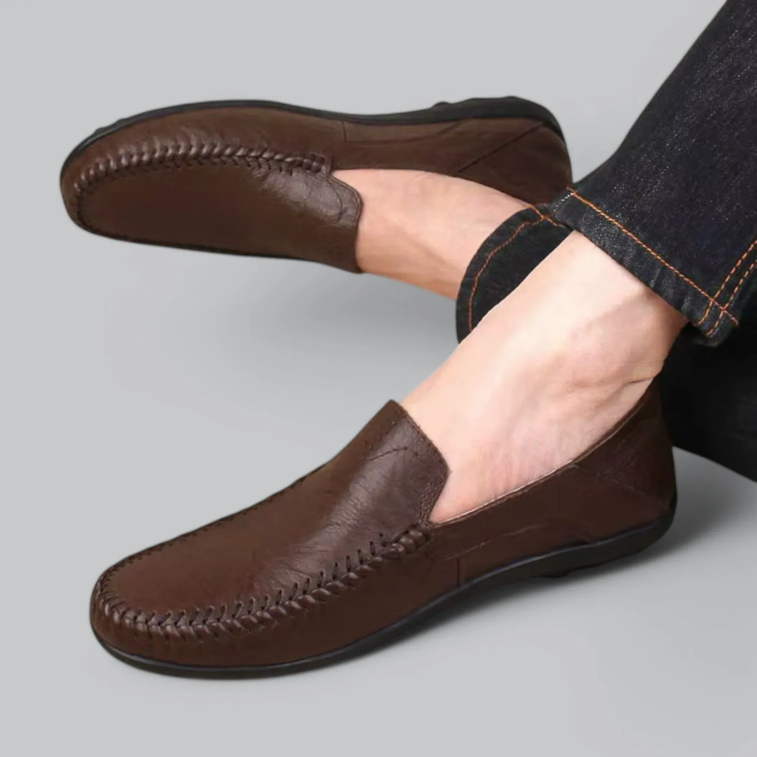 Valenti | Classic Leather Business Loafers - Loafer Shoes