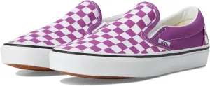 Vans Unisex Classic Slip On Sneaker, Color Theory Checkerboard Willowherb, 8.5 US Men