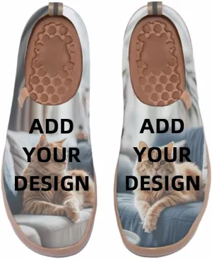 Walking Sneakers for Women Art Painted Travel Slip On Shoes Lightweight Comfort Knitted Casual Loafers