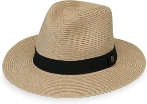 Wallaroo Hat Company Men’s Palm Beach Fedora – UPF 50  UV Sun Protection, Wide Brim Sun Hat, Packable Design, Adjustable Size