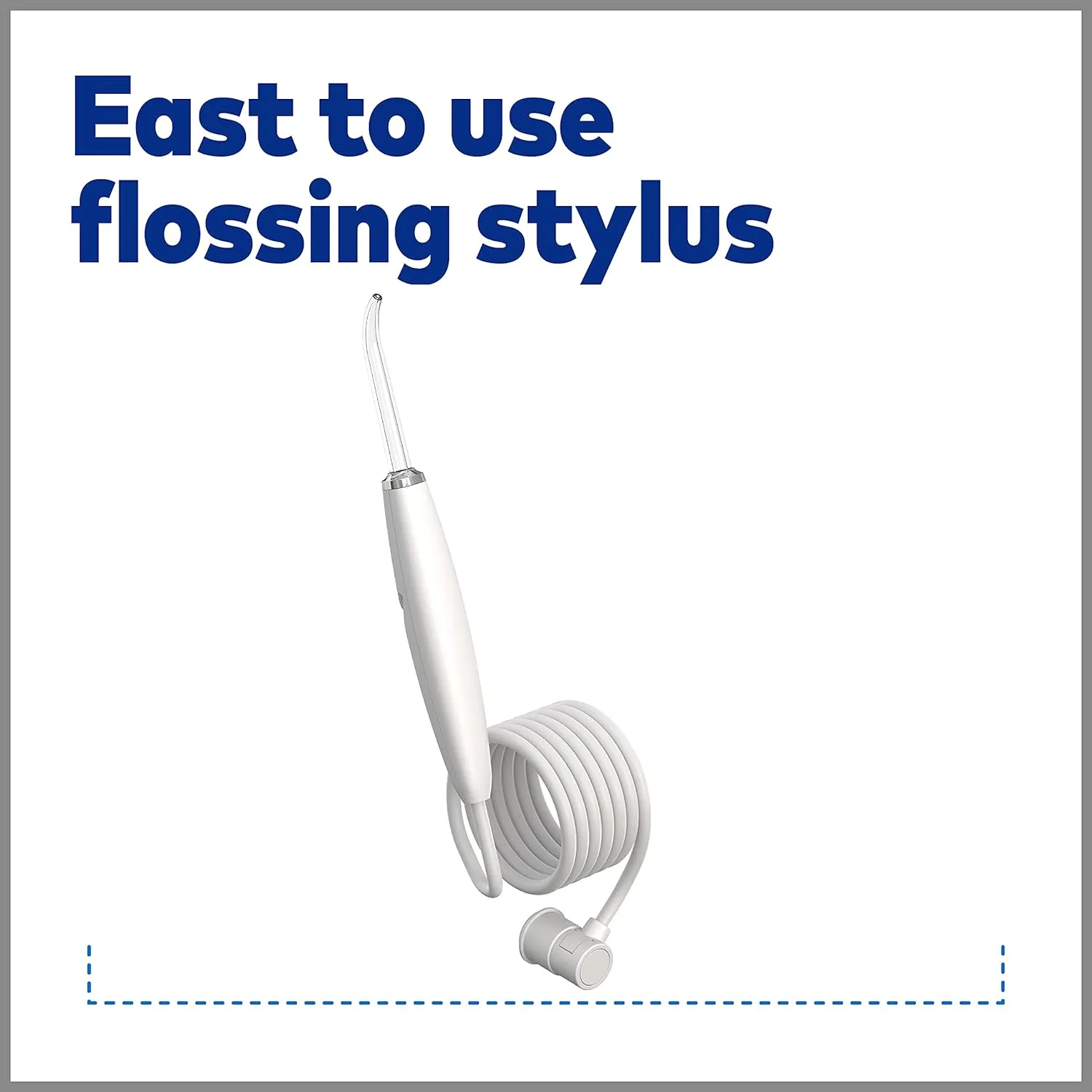Waterpik Sidekick Portable Water Flosser, Perfect for Travel & Home, ADA Accepted, White/Chrome WF-04