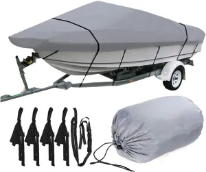 Waterproof Yacht Boat Cover Outdoor Protection 600D Anti-Smashing Tear-Proof Sunshade Anti-UV Boat Cover(530x290cm)