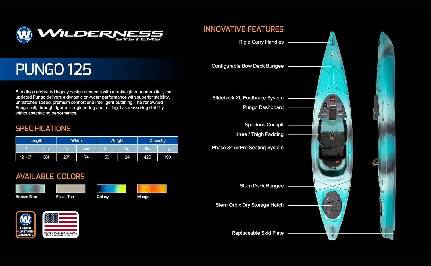 Wilderness Systems Pungo 125