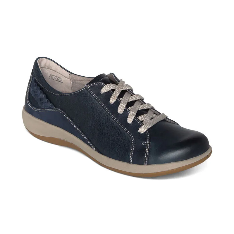 WOMEN'S AETREX DANA LACE UP OXFORD | NAVY