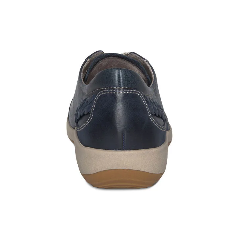 WOMEN'S AETREX DANA LACE UP OXFORD | NAVY