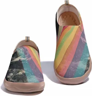 Women's Art Travel Shoes Slip-on Loafers Comfortable, Light and Fashionable Knitted Sneakers