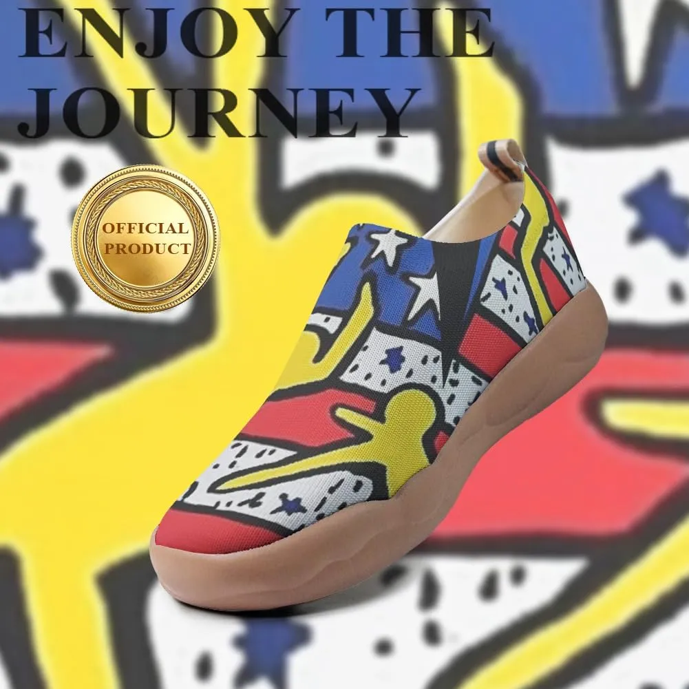 Women's Art Travel Shoes Slip-on Loafers Comfortable, Light and Fashionable Sneakers
