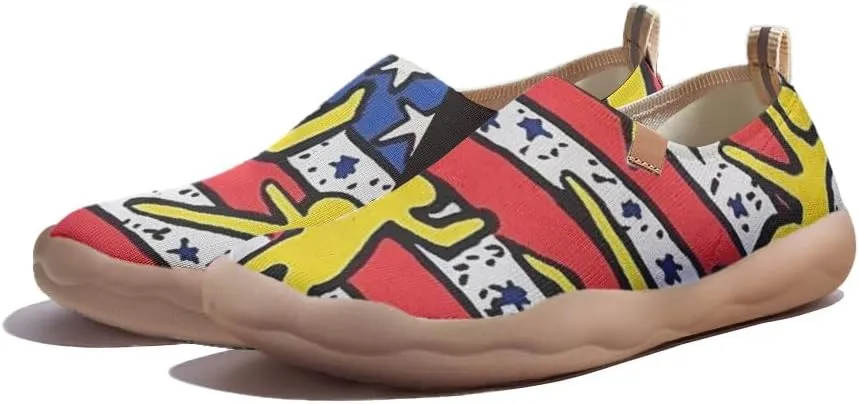 Women's Art Travel Shoes Slip-on Loafers Comfortable, Light and Fashionable Sneakers