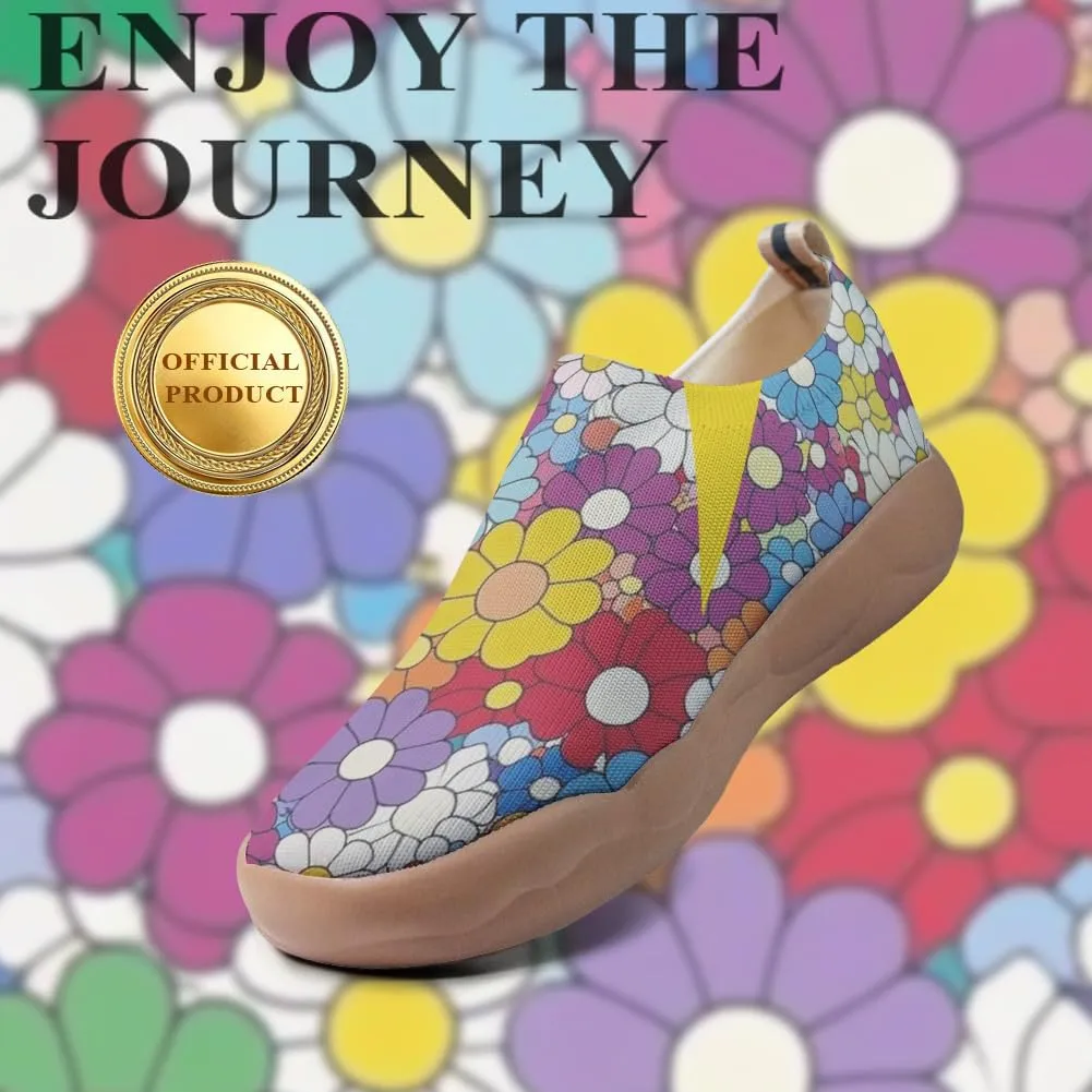 Women's Art Travel Shoes Slip-on Loafers Comfortable, Light and Fashionable Sneakers