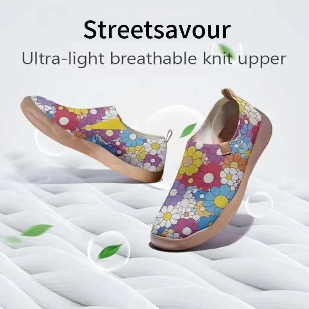 Women's Art Travel Shoes Slip-on Loafers Comfortable, Light and Fashionable Sneakers