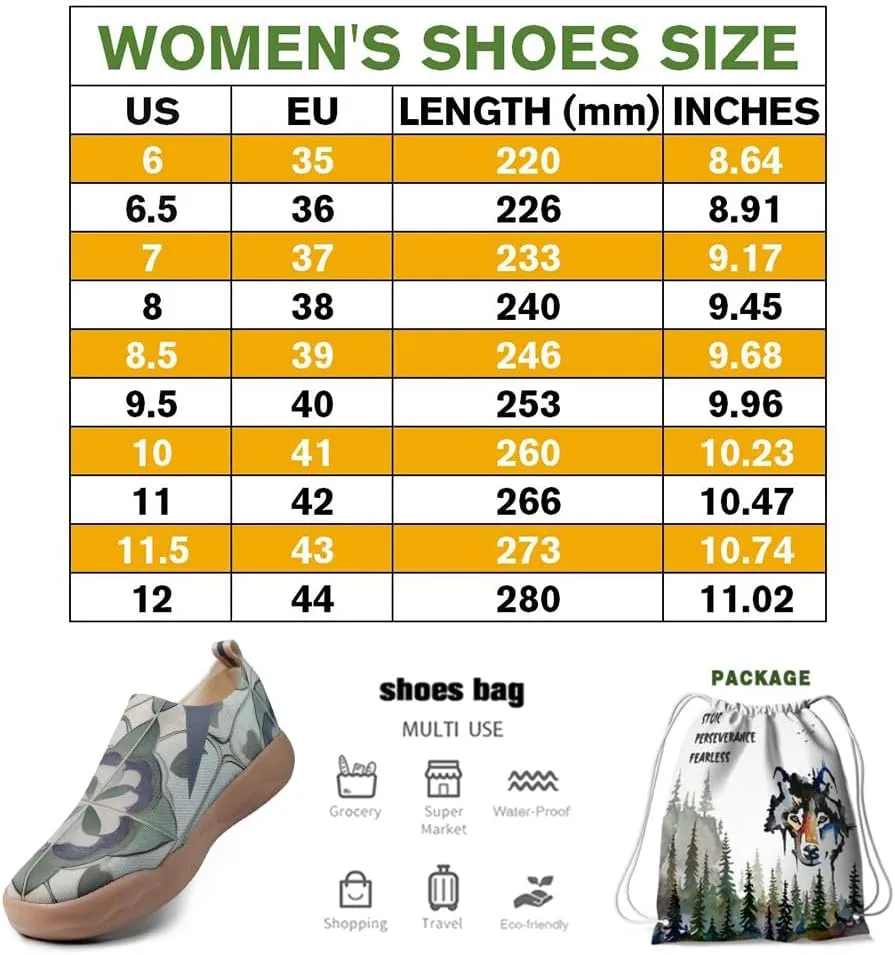 Women's Floral Slip-on Shoes Various Styles Comfortable Lightweight Art Travel Sneakers Casual Floral Fashion Loafers