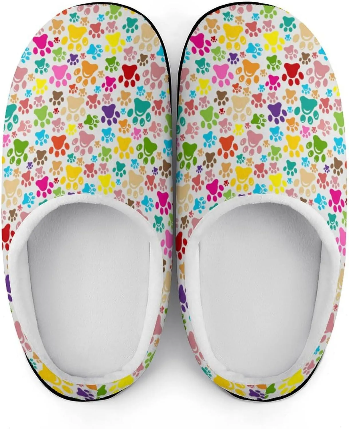 Womens Home Slippers Warm Bedroom Slip-On Shoes Mens Halloween Slippers Soft Cotton House Clog Slippers Indoor Outdoor
