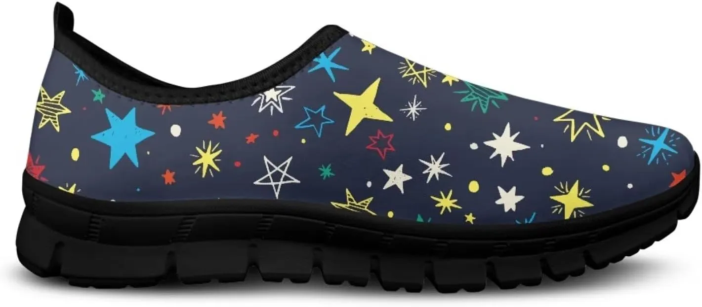 Womens Lightweight Running Shoes Slip On Breathable Fashion Tennis Walking Sneakers for Travel Camping Jogging SizeUS 5.5-11.5