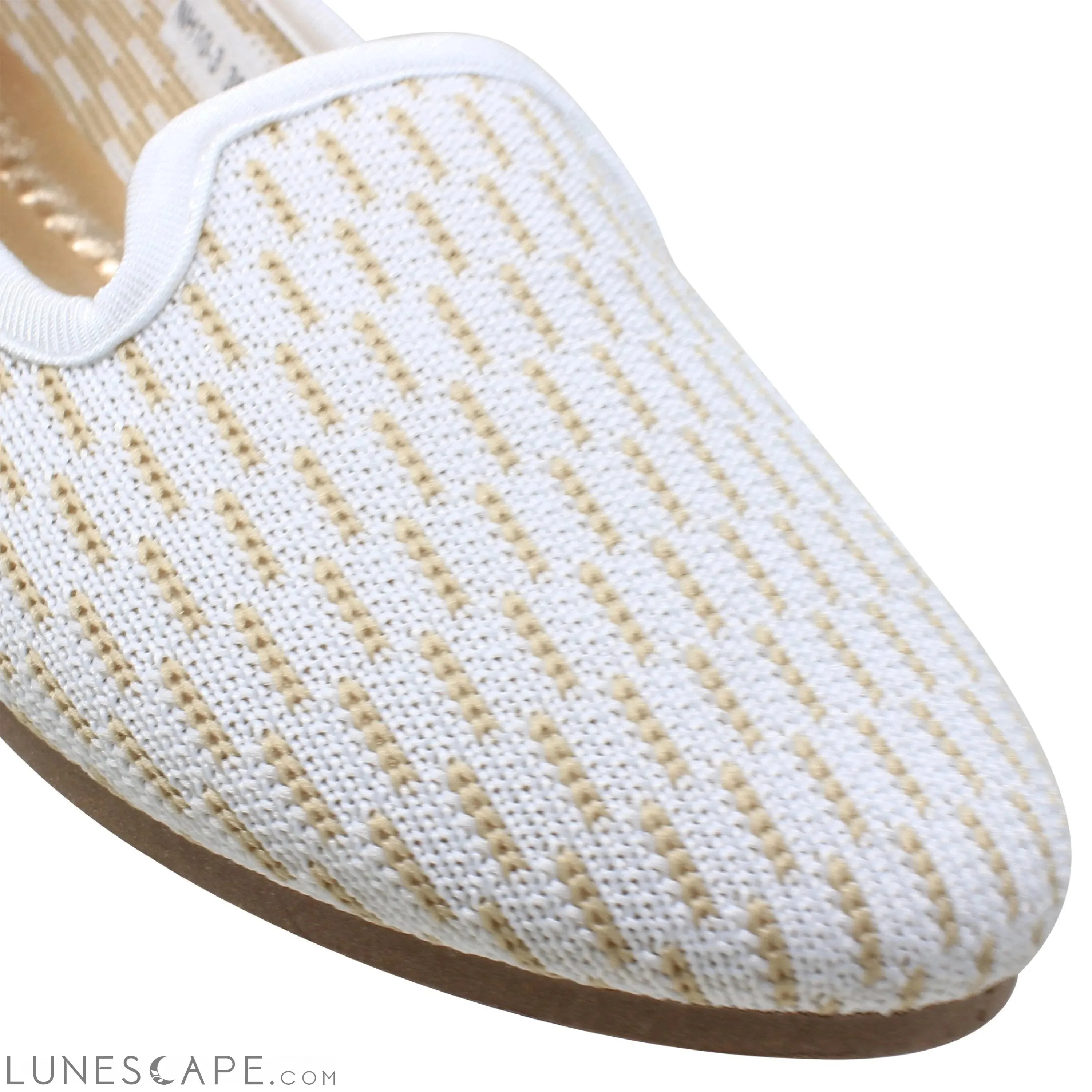 Women's Loafer Flats Sweater Soft Rubber Sole Shoes White Suede