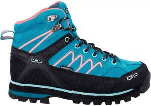 Women's Moon Mid Wmn Shoe Wp Trekking Shoes, Teal Red Fluo, 8 Women