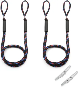 XITAO Bungee Dock Line, Mooring Rope, Boat & Pontoon Accessories, Boat Dock Ropes for Docking Boats and PWC, Packed with 2 Dock Cleat